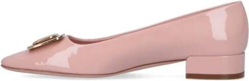 Salvatore Ferragamo Hoge hakken New Vara Plate Pumps In Pink Patent Leather in roze