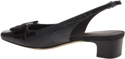 Salvatore Ferragamo Hoge hakken Rivada C Sling Pump in zwart