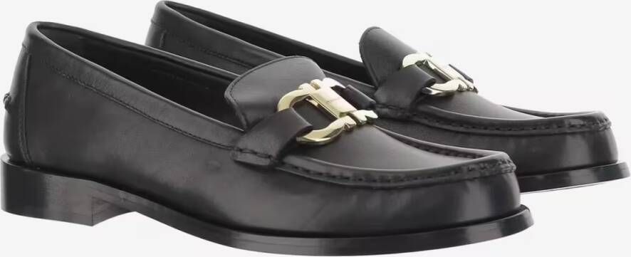 Salvatore Ferragamo Moccasins Ornament Hooks in zwart