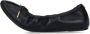 Salvatore Ferragamo Ruched Ballerinas With Bow – Black in zwart - Thumbnail 2