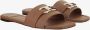 Salvatore Ferragamo Bruine Leren Sandalen met Vierkante Neus Brown Dames - Thumbnail 2