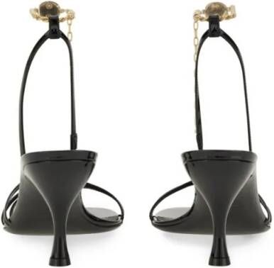 Salvatore Ferragamo Sandalen Patent Calf Sandals in zwart