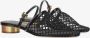 Salvatore Ferragamo Muiltjes van mesh en leer met Gancini-detail Black Dames - Thumbnail 2
