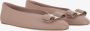 Salvatore Ferragamo Leren ballerina's met strikdetail Pink Dames - Thumbnail 2