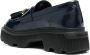 Santoni Tassel Detail Closed Blue Loafers in zwart - Thumbnail 2