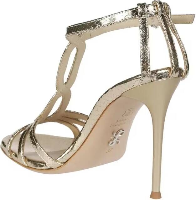 Sergio Levantesi Sandalen T 100 Platinum Sandal in goud