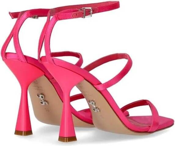 Sergio Levantesi Sandalen Telen Fuchsia Heeled Sandal in roze