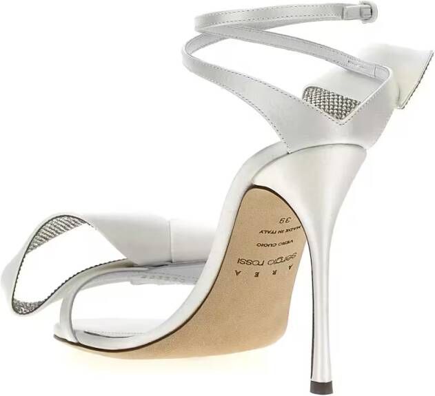 Sergio rossi Sandalen Area Marquise Satin Sandals in wit
