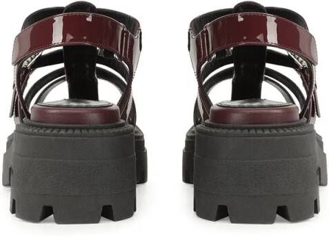 Sergio rossi Sandalen Sr Twenty Buckle 25 Sandal in rood