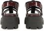 Sergio rossi Sandalen Sr Twenty Buckle 25 Sandal in rood - Thumbnail 1