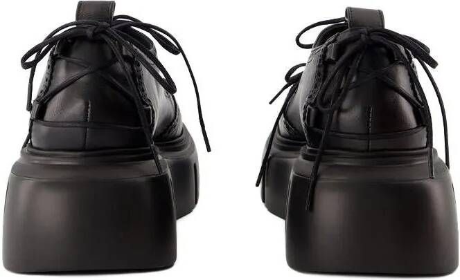 Simone Rocha Low-Top Sneakers Ghillie Brogue Sneakers Leather Black in zwart
