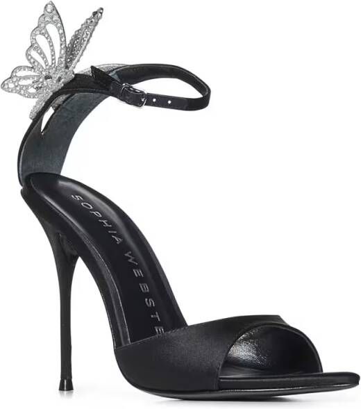 Sophia Webster Sandalen Stiletto Heel Sandals With Crystal Butterfly Accen in zwart - Foto 2