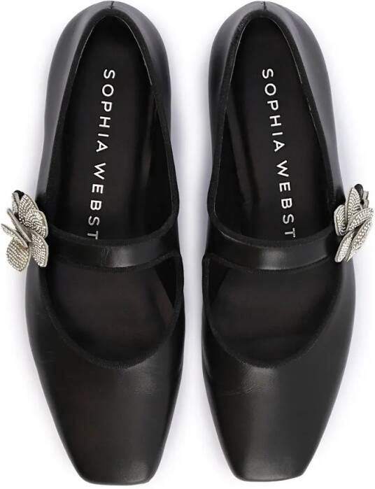 Sophia Webster Titania Mary Jane Flats in zwart