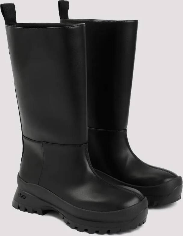 Stella Mccartney Boots Black Alter-Leather Trace Tubo Boots in zwart