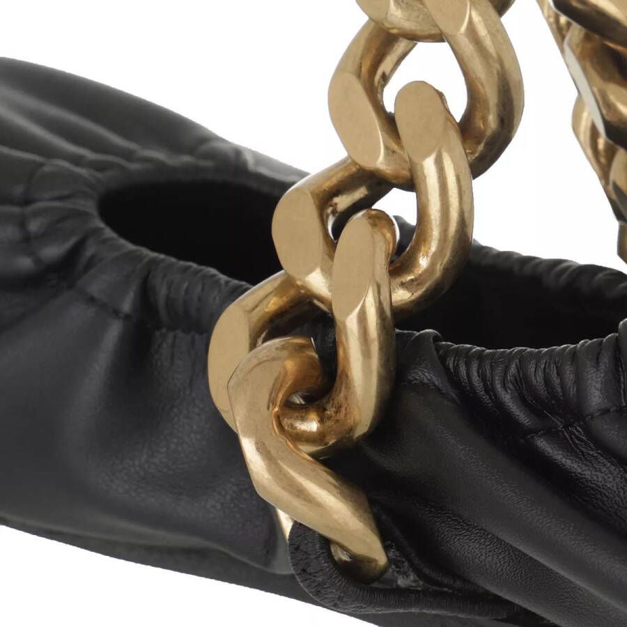 Stella Mccartney Loafers & ballerina schoenen Falabella Chunky Chain Ballet Flats in zwart