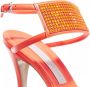 Stella Mccartney Pumps & high heels Stella 100 Eco Alter Mat Crystal in oranje - Thumbnail 1