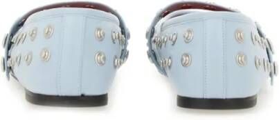 Stella Mccartney "Ryder" Ballerina Flats With Studs in blauw
