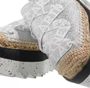 Stella Mccartney Sandalen Gaia Platform Espadrilles in zilver