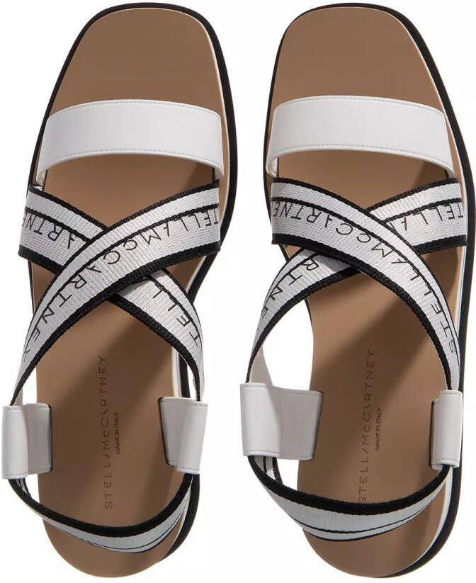 Stella Mccartney Witte sandalen met vierkanteeus White Dames