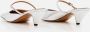 Stella Mccartney Slippers & Mules Metallic Finish Faux Leather Mules in zilver - Thumbnail 1