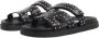 Steve Madden Missile-S leren slippers met studs zwart - Thumbnail 3