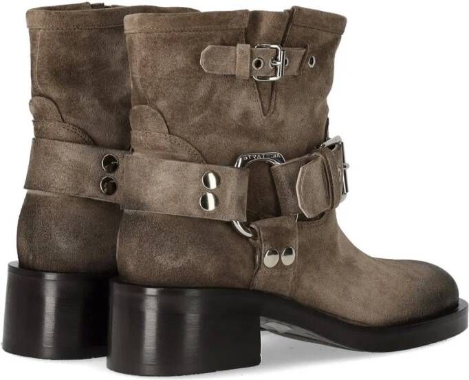 Strategia Boots Beige Biker Boot in beige