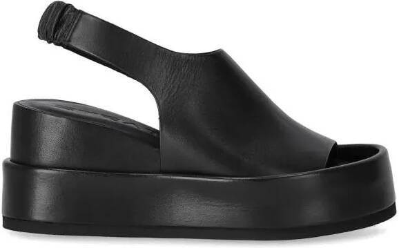 Strategia Sandalen Black Wedge Sandal in zwart