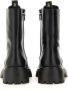 Stuart Weitzman Boots Chunky Sole Black Calf Leather Boots in zwart - Thumbnail 1