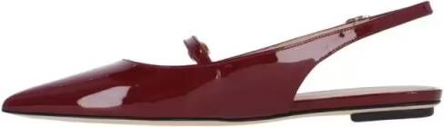 Stuart Weitzman "Emilia" Slingback Mules – Bordeaux in rood