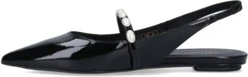 Stuart Weitzman Hoge hakken Pearl Detail Slingbacks – Black in zwart