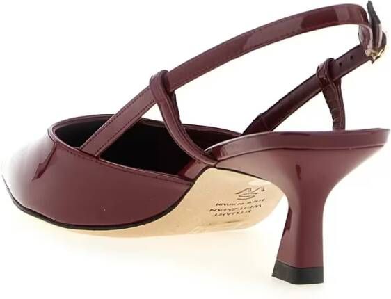 Stuart Weitzman Hoge hakken Vinnie' Slingback in rood