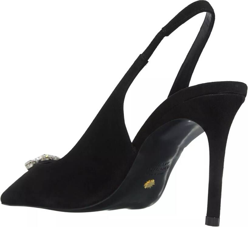 Stuart Weitzman Pumps & high heels Stuart Crystal Fleur 85 Slingback in zwart