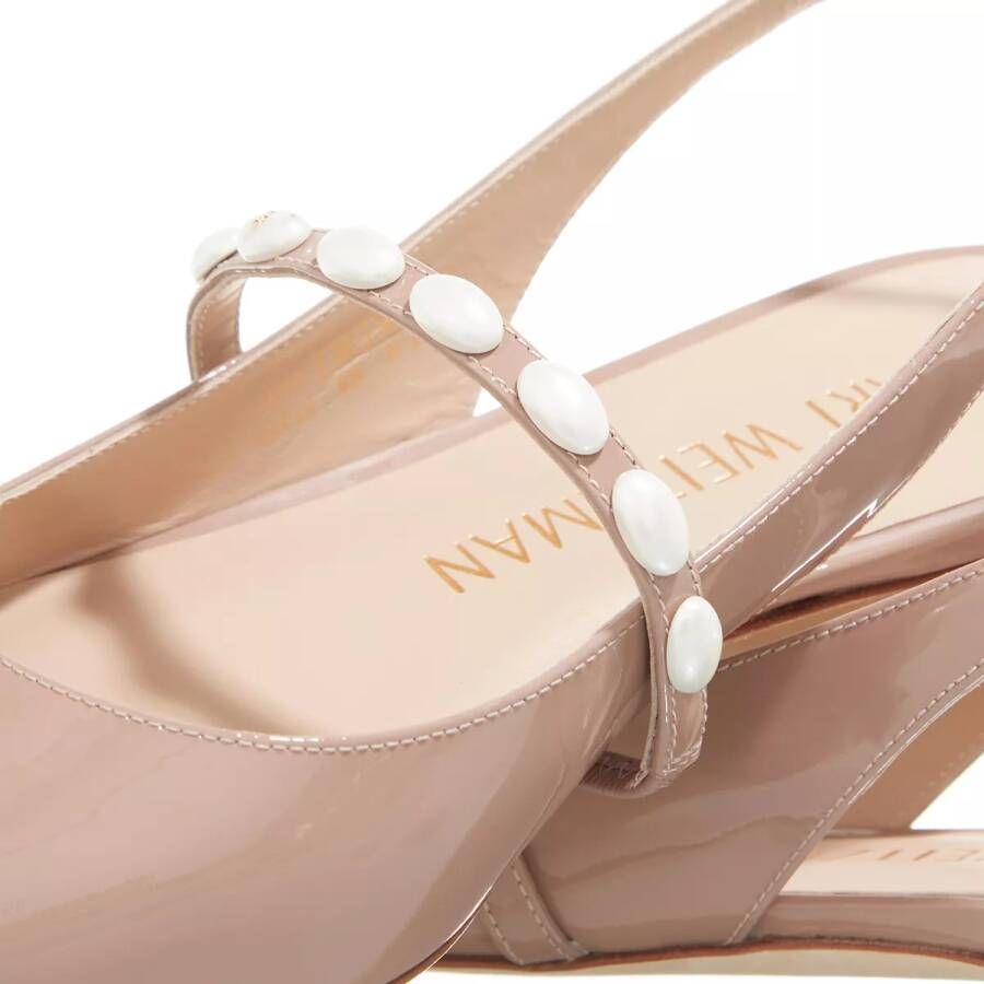 Stuart Weitzman Sandalen Emlia Pearlita Slingback Flat in beige