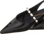 Stuart Weitzman Zwarte Slingback Parel Detail Platte Schoenen Black Dames - Thumbnail 2
