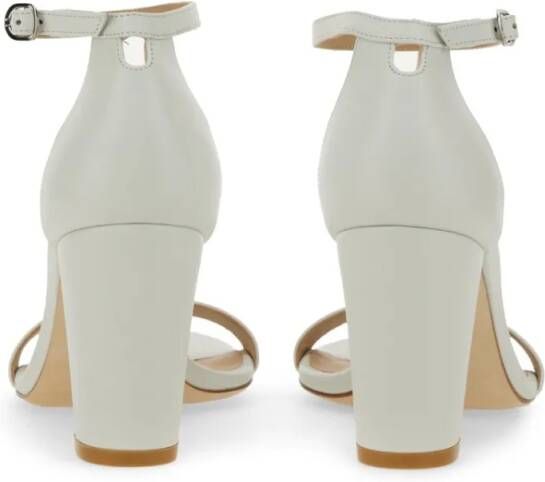 Stuart Weitzman Sandalen Leather Sandal in wit