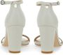 Stuart Weitzman Sandalen Leather Sandal in wit - Thumbnail 1