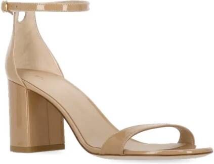Stuart Weitzman Sandalen Nudist Block 75 Sandals in beige