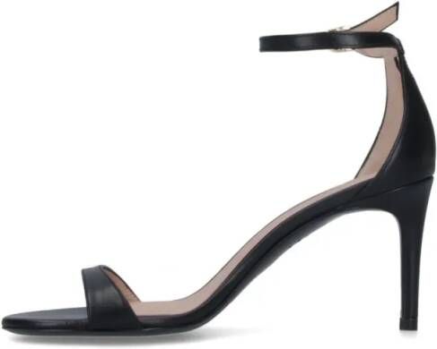 Stuart Weitzman Sandalen "Nudist Ii 75" Slingback Sandals – Black in zwart