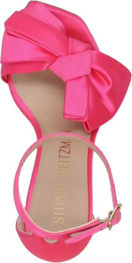 Stuart Weitzman Sandalen 'Nudistcurver Loveknot' Sandals in rood