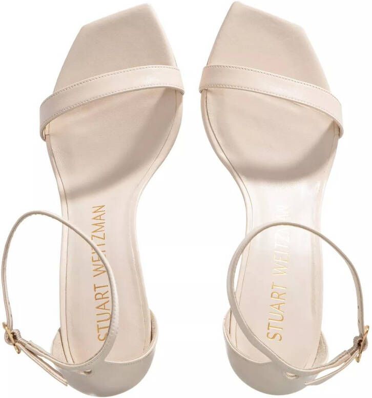 Stuart Weitzman Sandalen Nunakedcurve 85 Sandal in crème