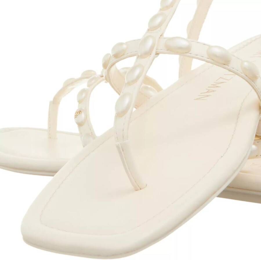 Stuart Weitzman Sandalen Pearlita Flat Sandal in crème