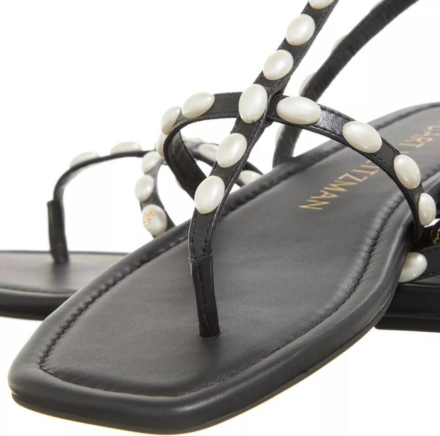 Stuart Weitzman Sandalen Pearlita Flat Sandal in zwart