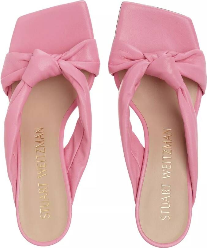 Moschino Logo Buckle Loafers in rood