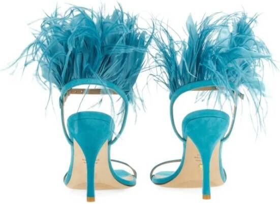 Stuart Weitzman Sandalen Sandal Plume 100 in blauw