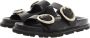 Stuart Weitzman Slippers & Mules Benni Sport Slide in zwart - Thumbnail 1