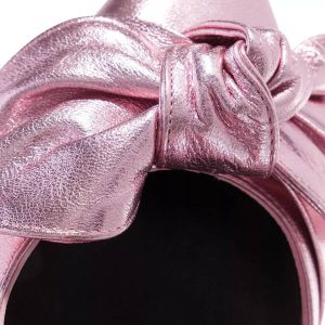 Ted Baker Sandalen Ryal 100mm Metallic Bow Court Shoe in pink