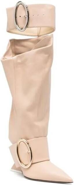 The Attico Boots & laarzen Pink Dada Slouchy Boots in poeder roze