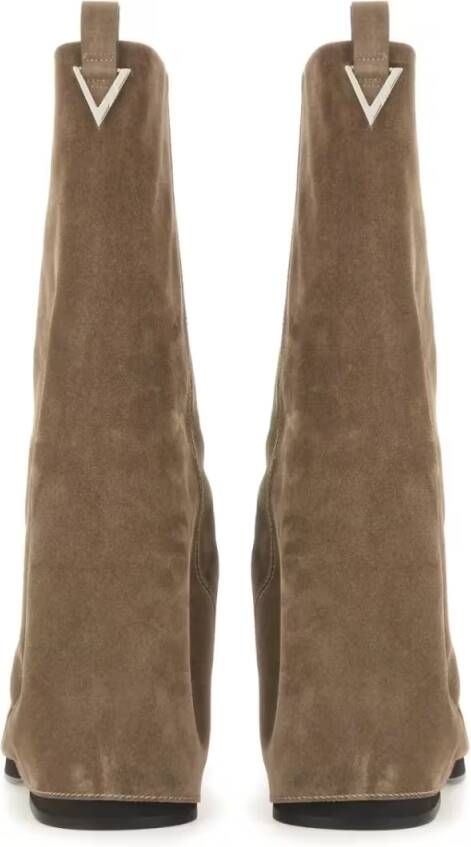 The Attico Boots "Robin" Combat Boot in bruin