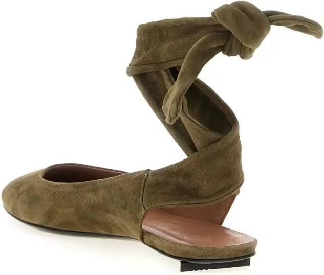 The Attico 'Cloe' Ballet Flats in grijs