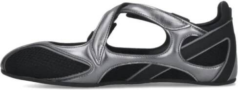 The Attico "Floor 01" Flat Ballerinas – Black in zwart